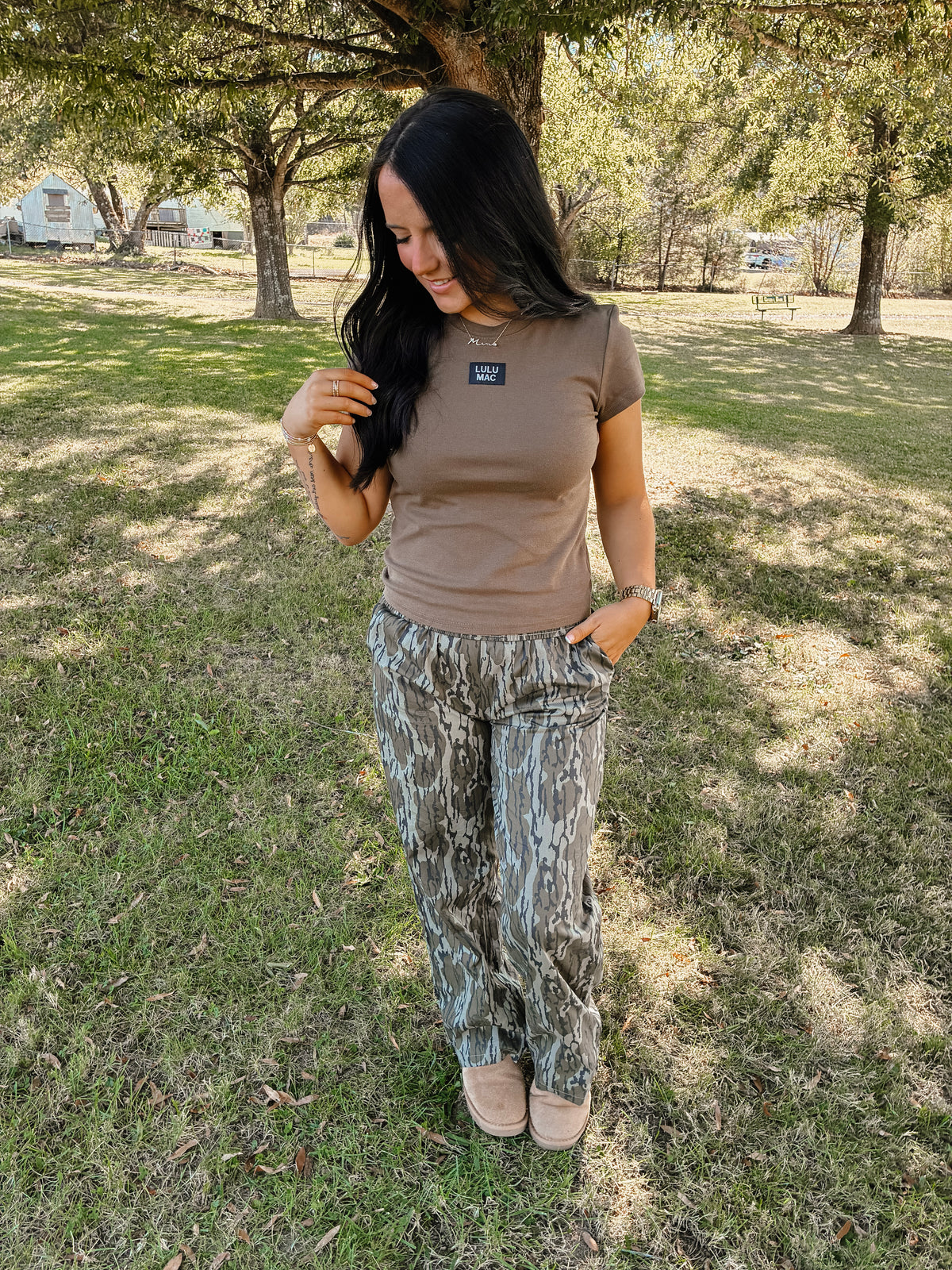 LULUMAC Baby Tee - Dk Olive