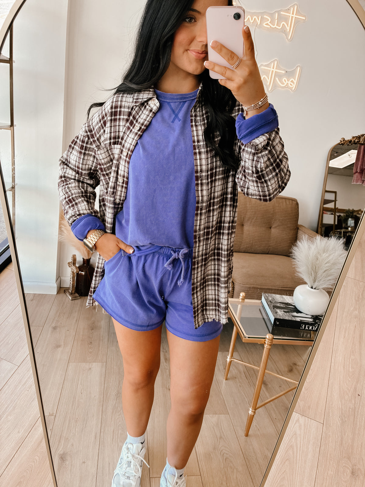 Staple Piece Short Set - Cobalt