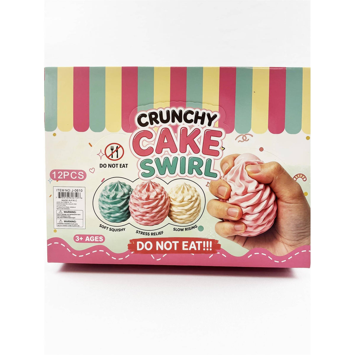 Scented Crunchy Cake Swirl Cream Squishy Toy