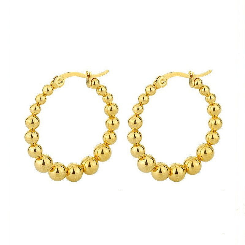 18k Stainless Steel Waterproof Tarnish Free Hoops
