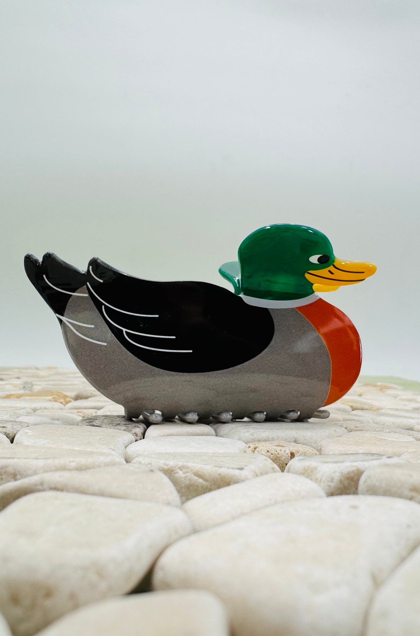 Jumbo Mallard Duck Hair Claw Clips