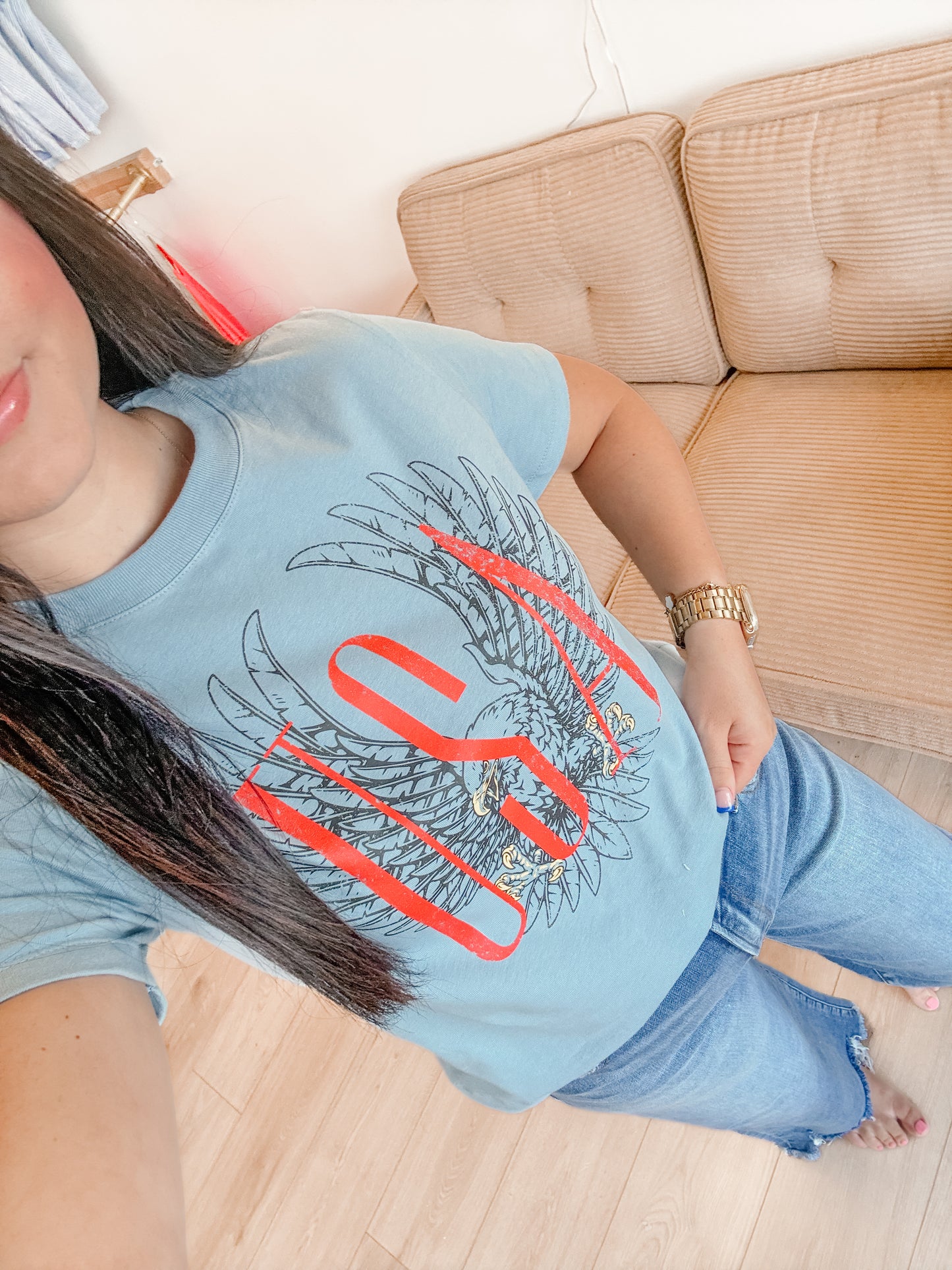 Vintage Eagle Boxy Tee