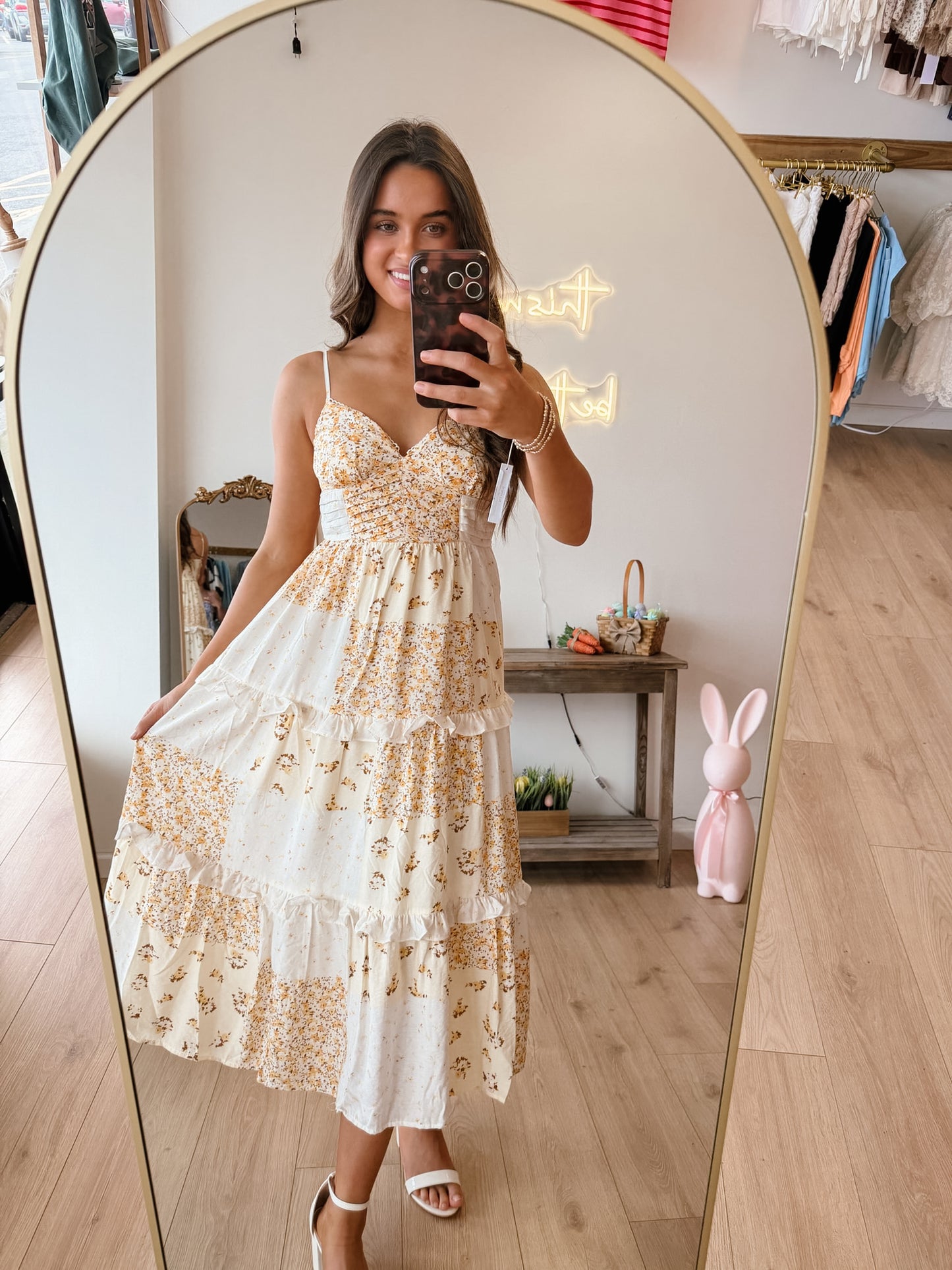 Camila Yellow Midi Dress