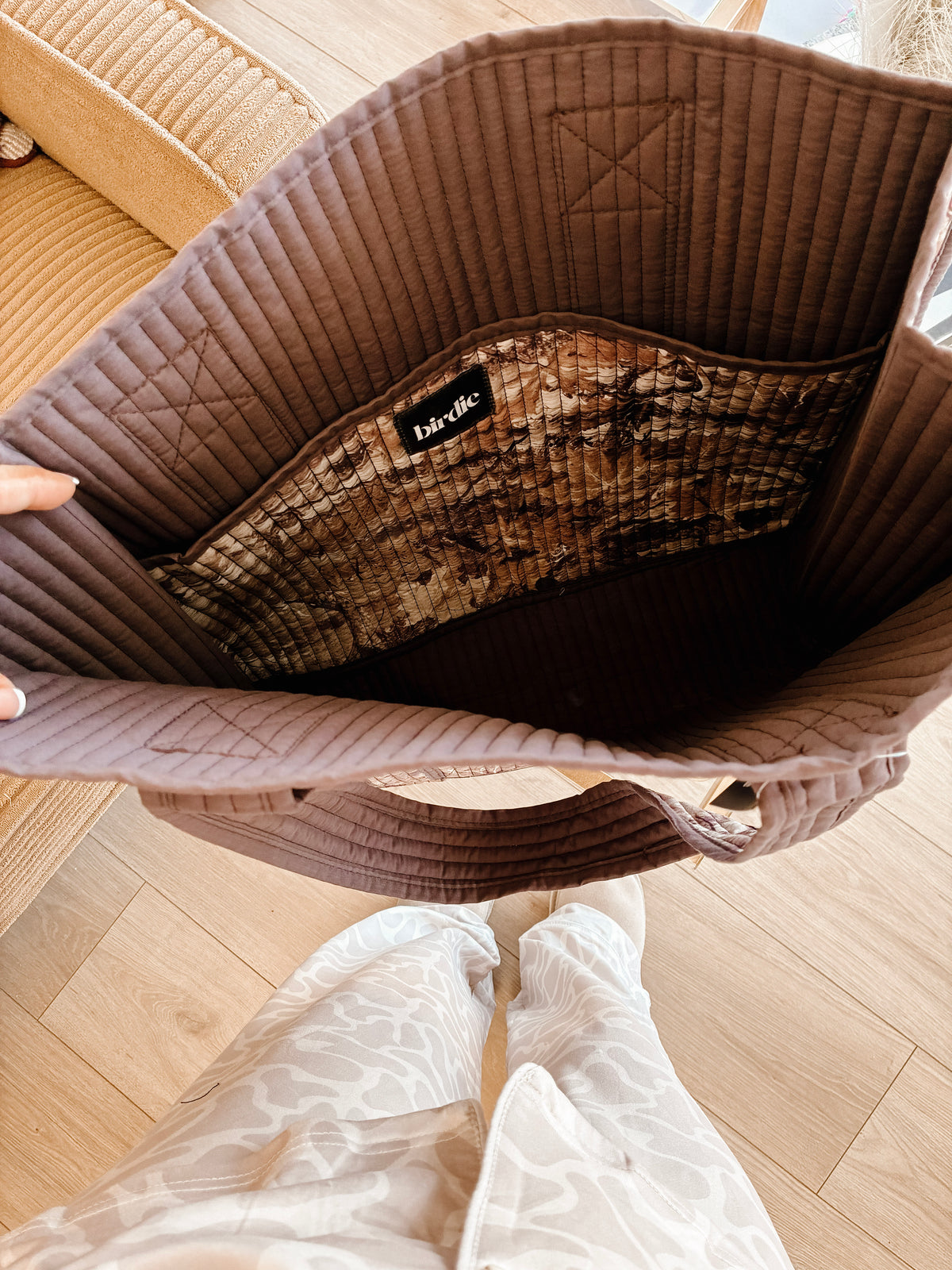 Backwoods Quilted Tote Bag
