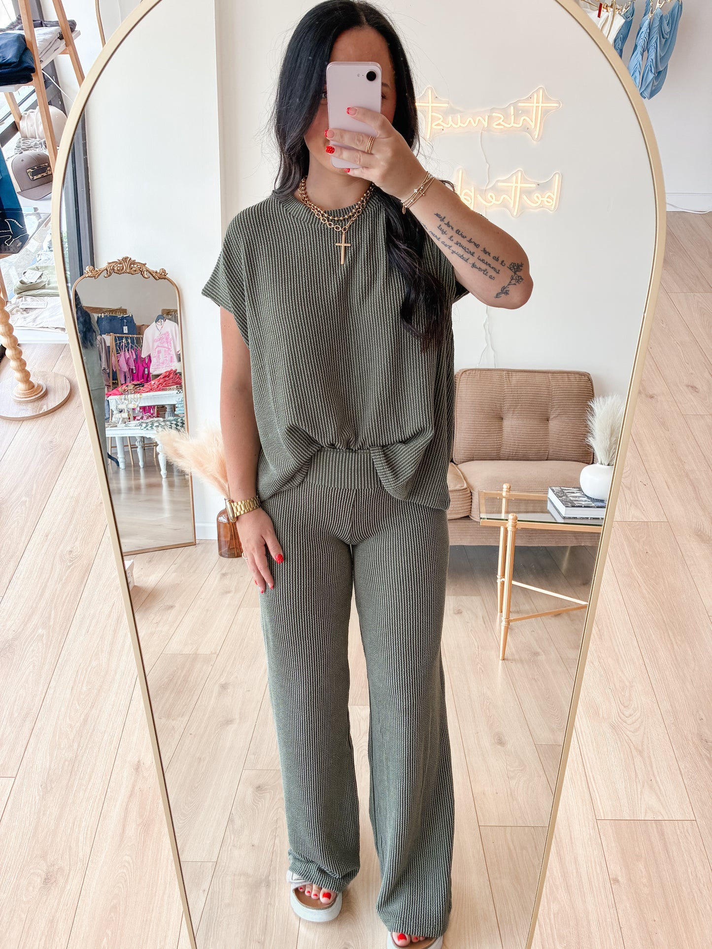 Comfy & Classy Rib Set (OLIVE)