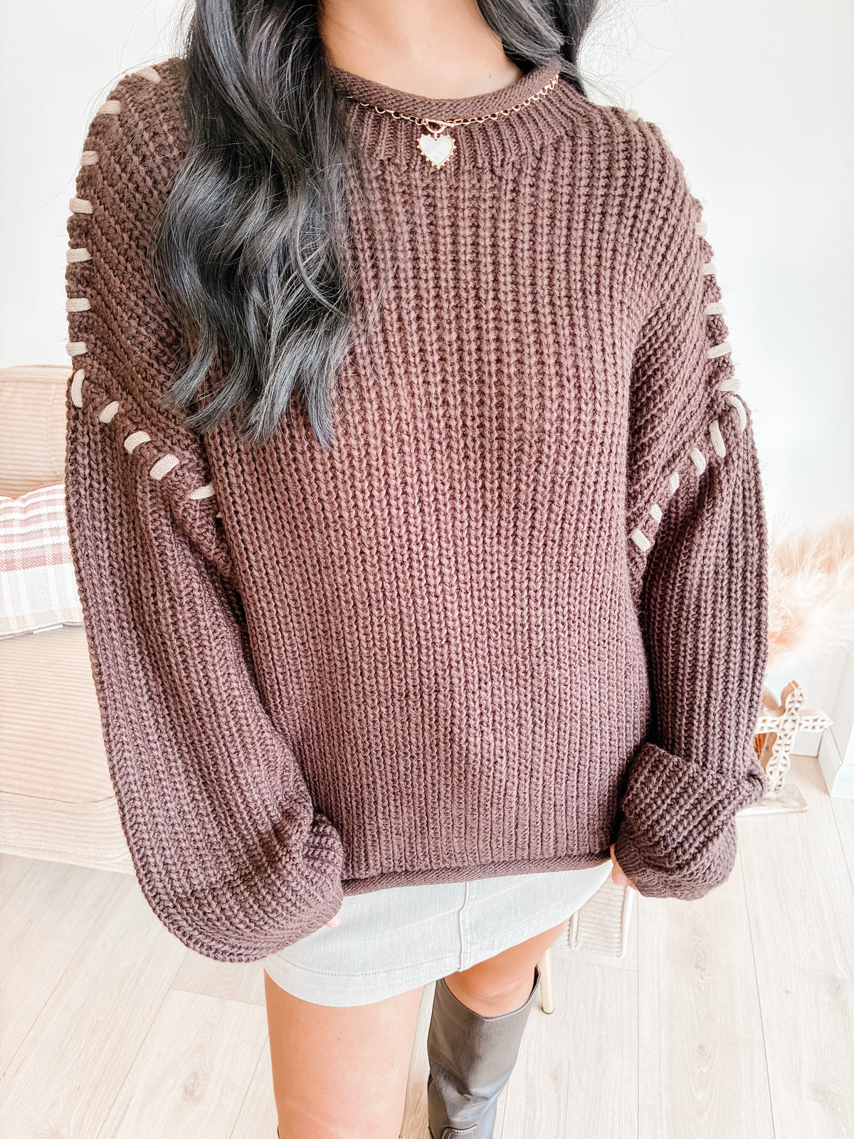 Walnut Wonders Knitted Sweater
