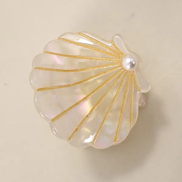 Mini Pearl Seashell Claw Clip