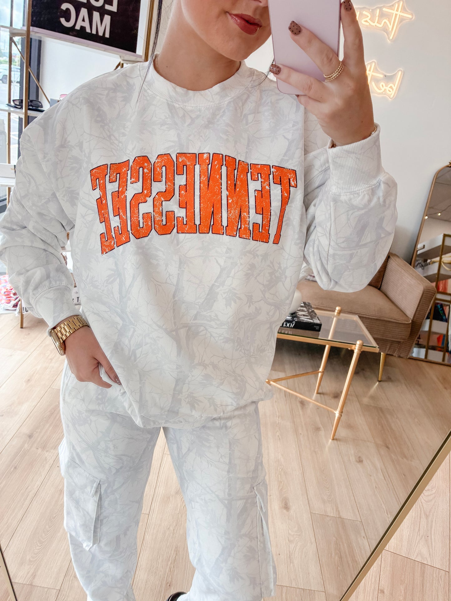 Varsity Camo TENNESSEE Crewneck