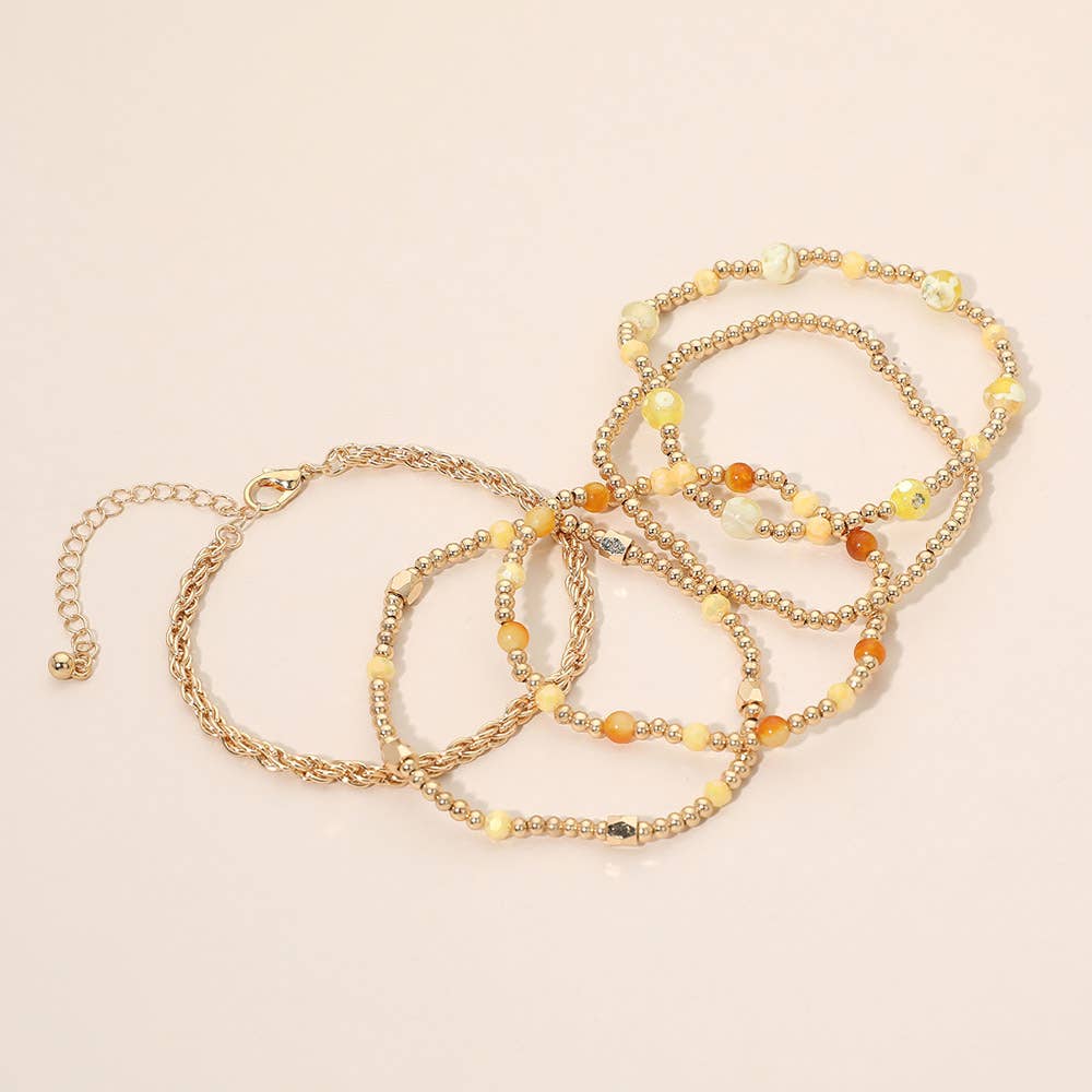 Earth tone Bracelet Stack