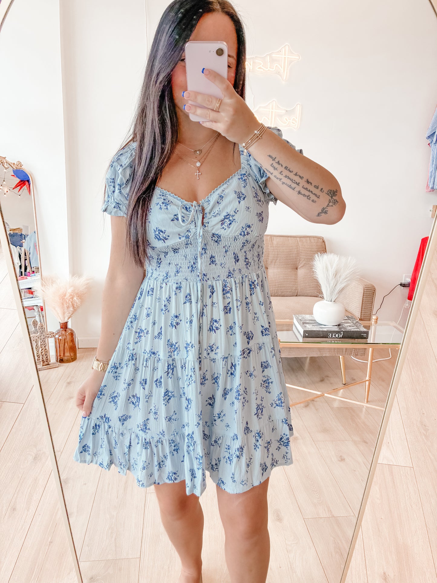 Baby Blues Mini Dress