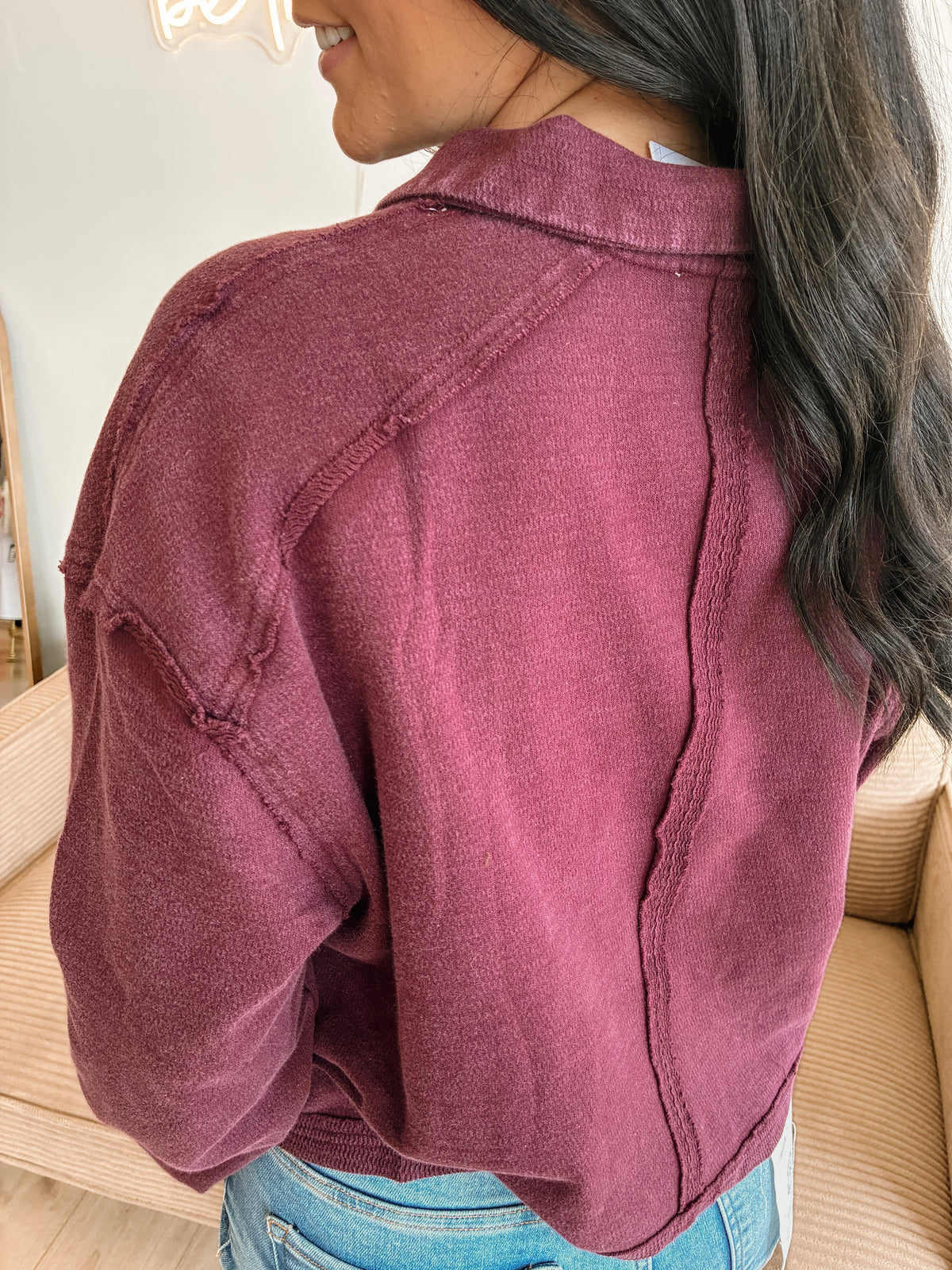 Better Together Pullover - Dk Cherry