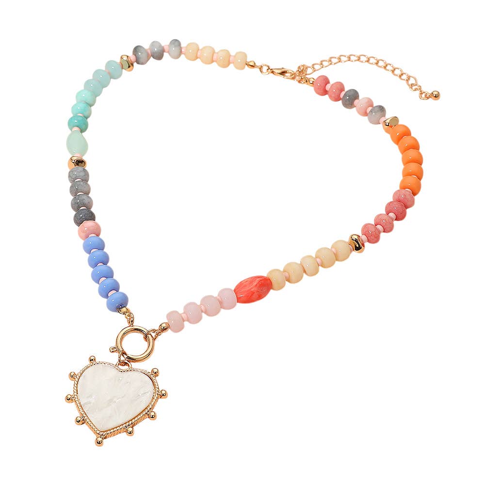 Mother of Pearl Beaded Necklace