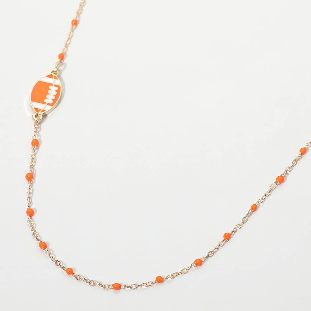 Football Dainty Game Day Necklace