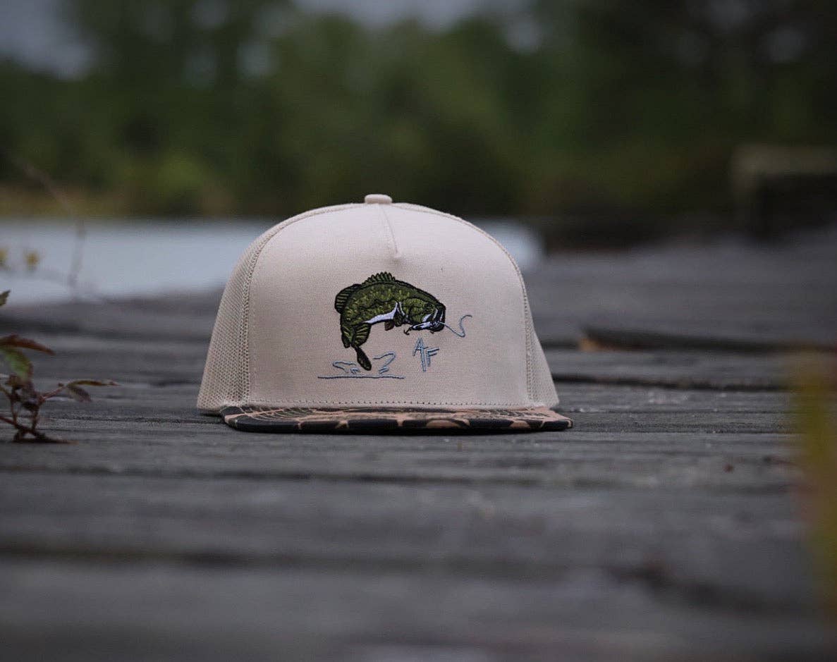 Largemouth Bass — Old School Camo Hat