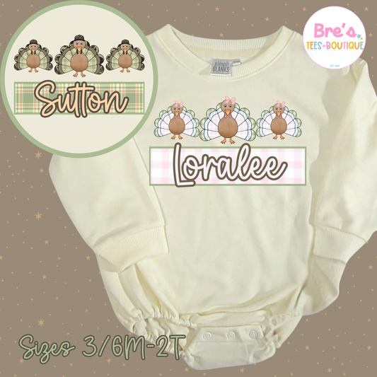 Custom Thanksgiving Sweatshirt Baggy Baby Bubble  ☆ ☆PRE-ORDER ☆ ☆