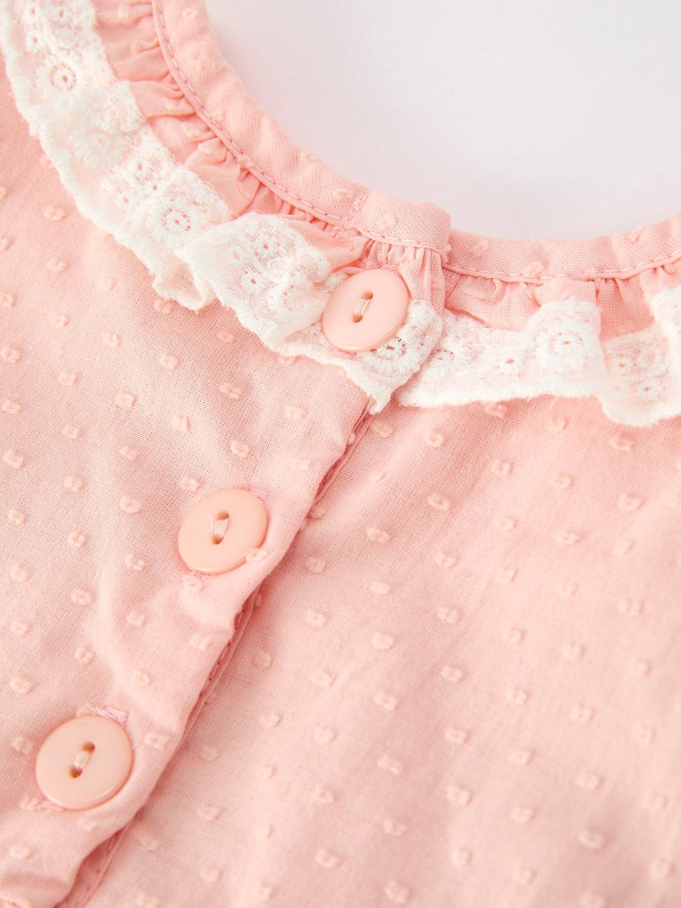 Western Horse Embroidery Girls Romper