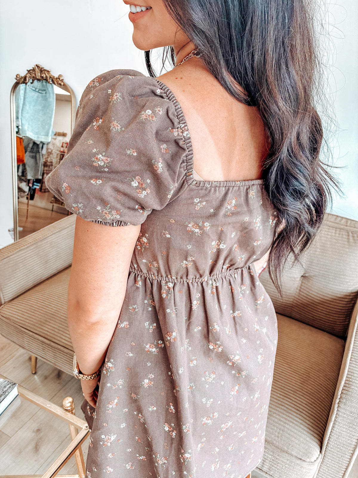 September Song Mini Dress - Brown