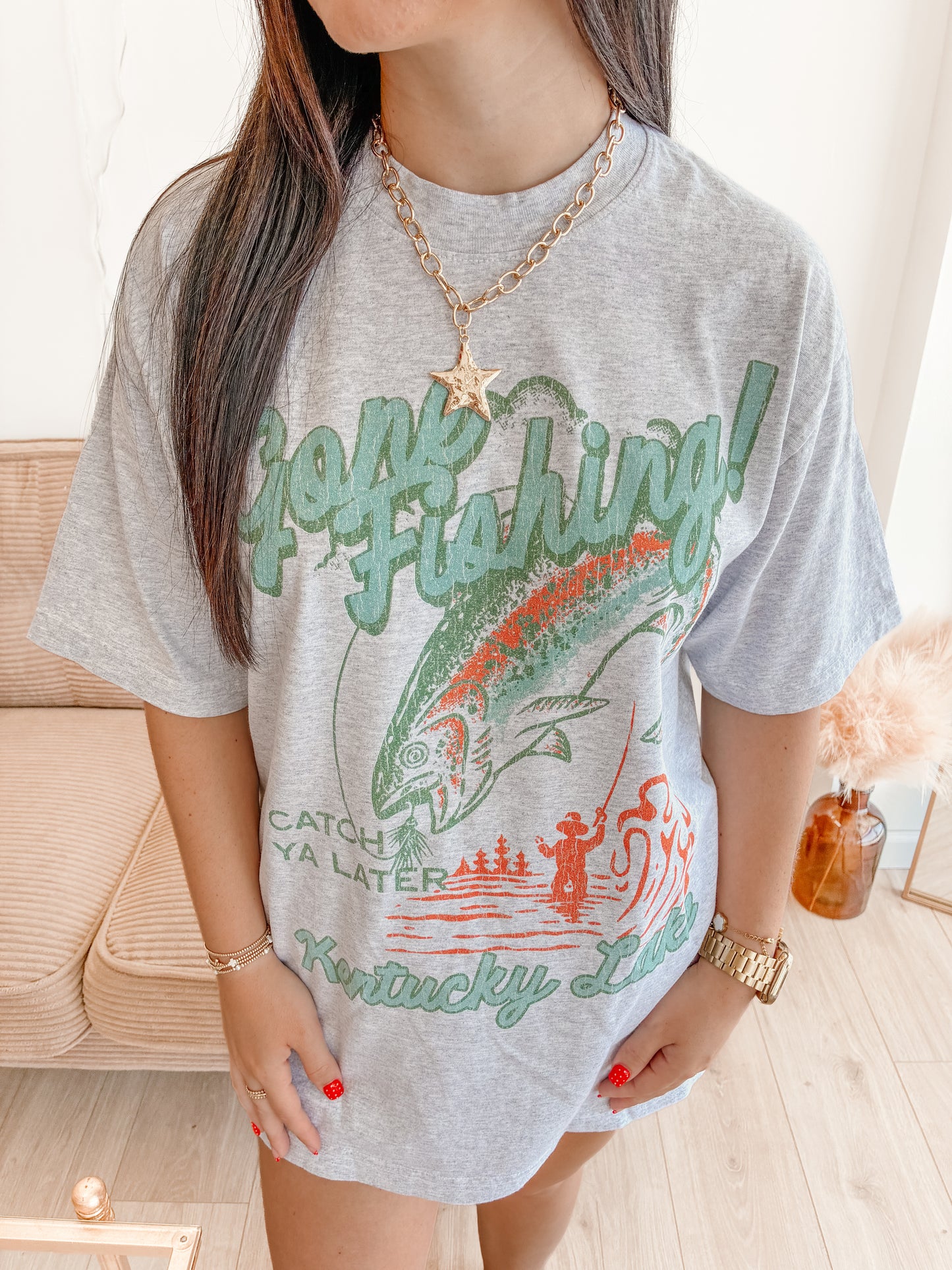 Gone Fishing Graphic Tee