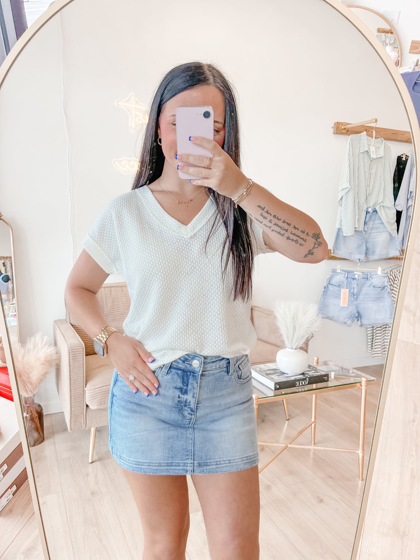 Necessity Cream Top