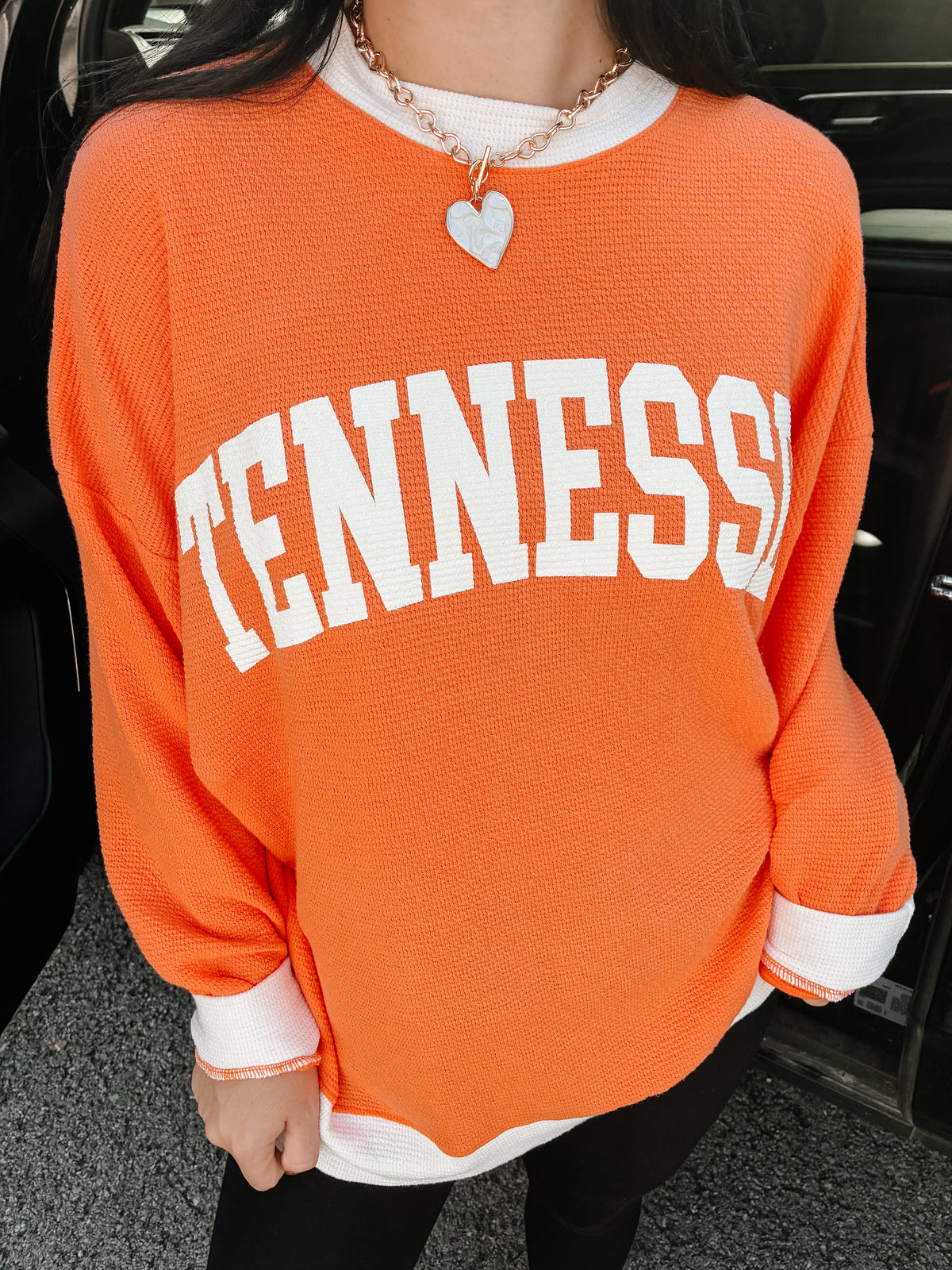 Sideline Tennessee Ringer Sweatshirt - Orange