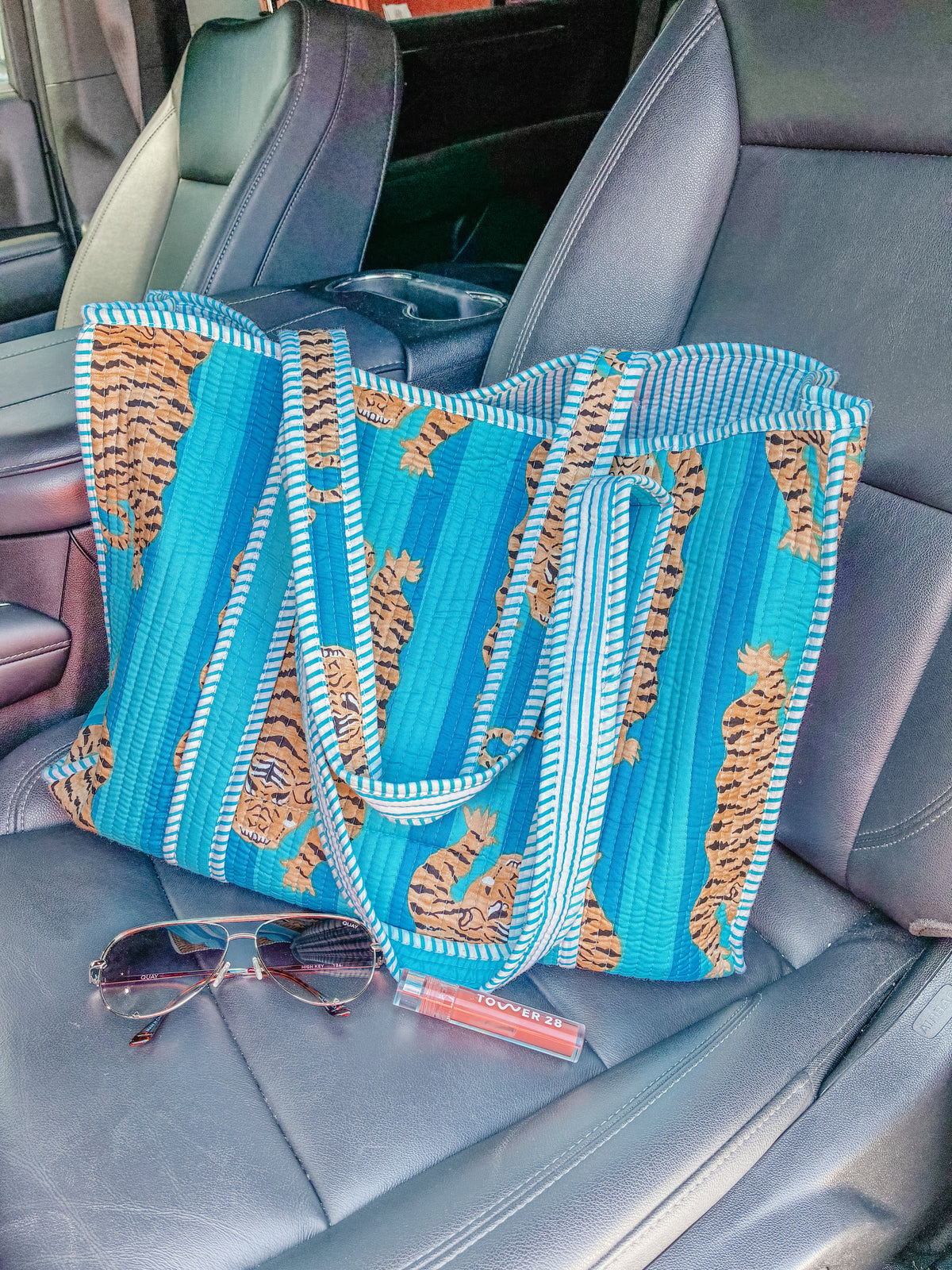 Untamed Quilted Tote Bag