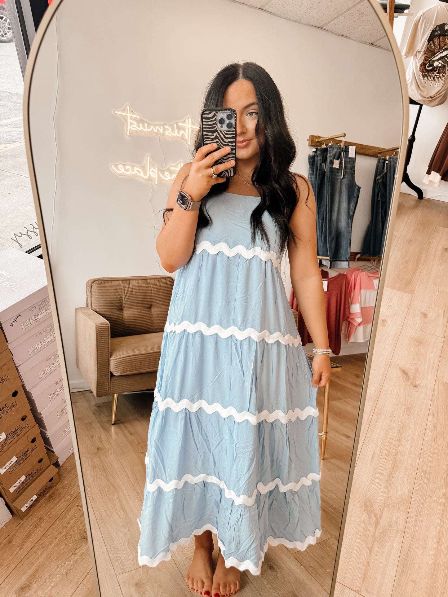 Ric Rac Tiered Dress