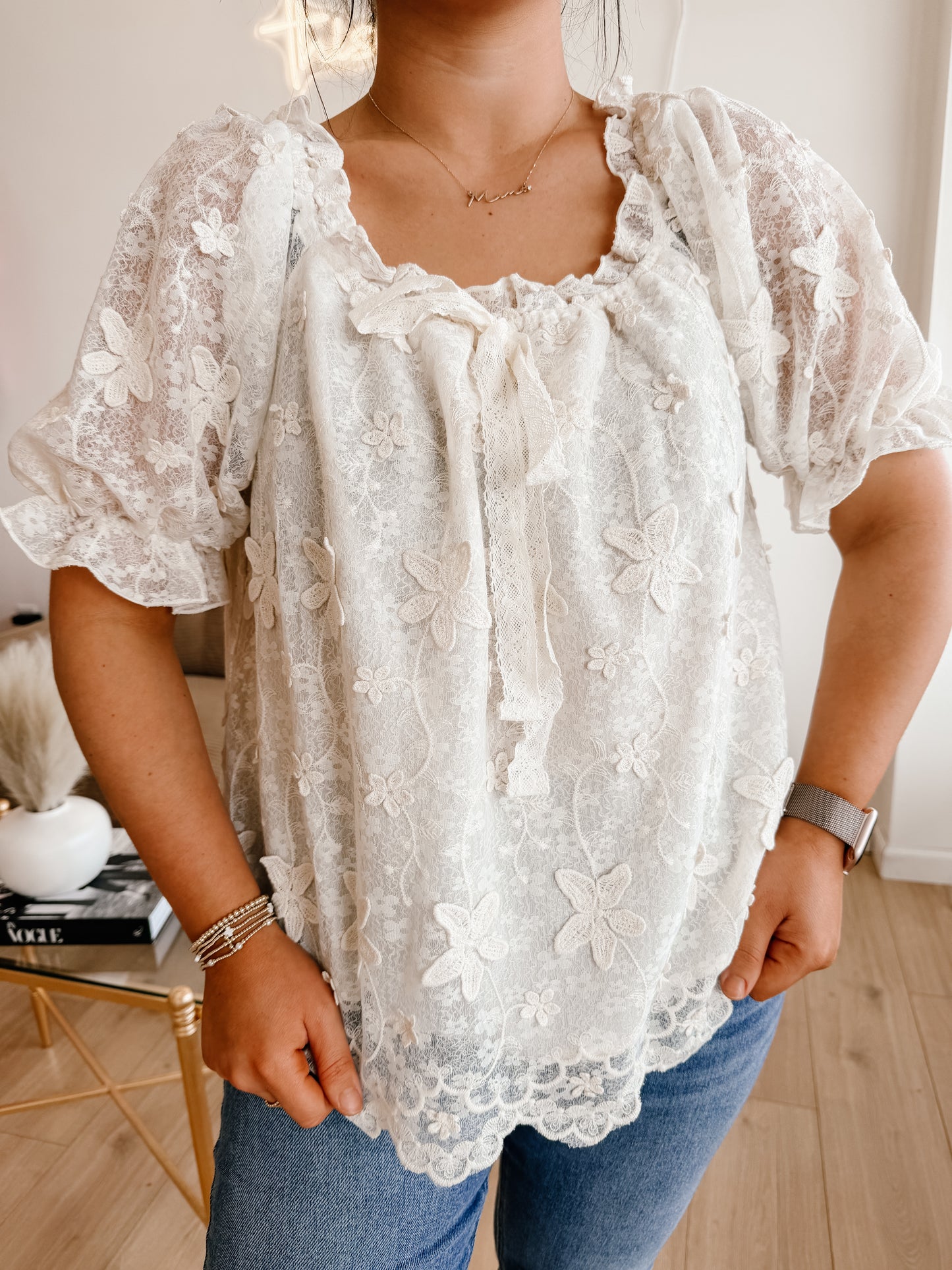 Romance Dreamy Petal Charm Blouse