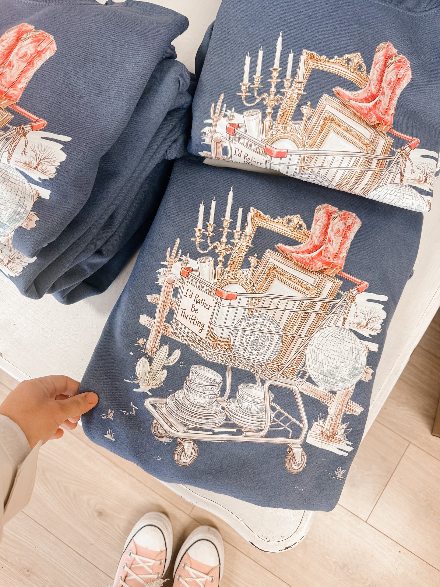 Life is Better Thrifting Crewneck