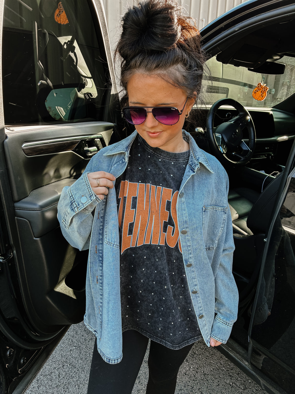 Tennessee Bling Acid Washed Tee