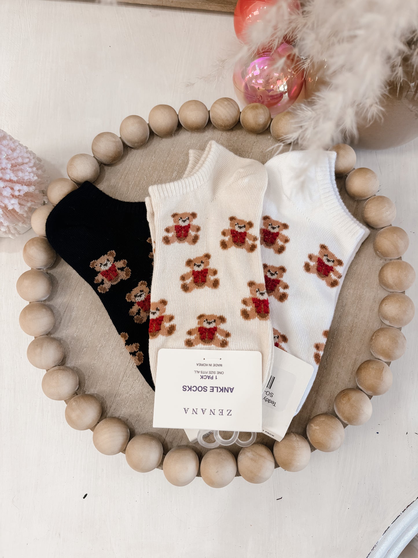 Teddy Bear Socks (3 colors)