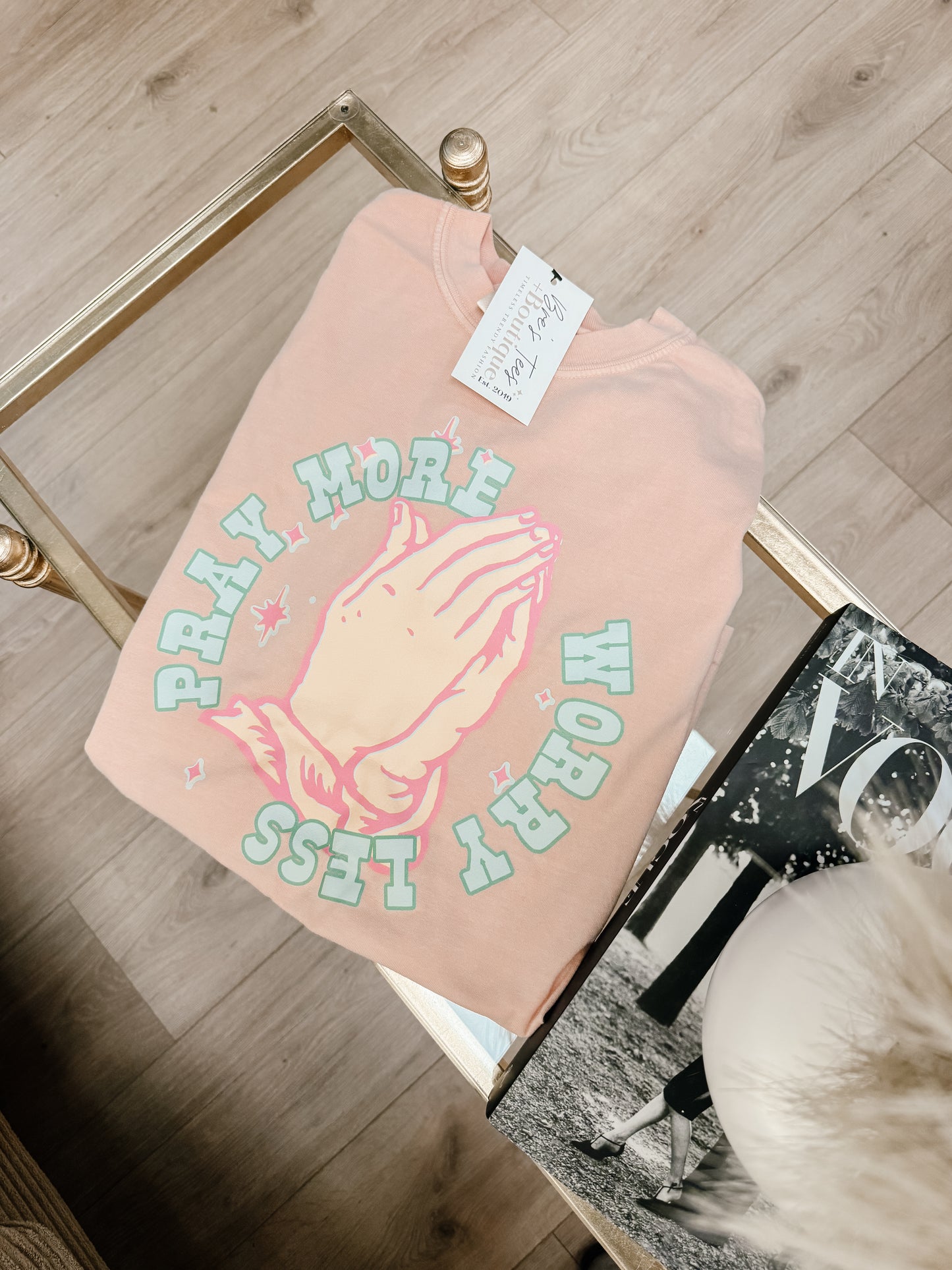 Pray more, worry less CC Tee
