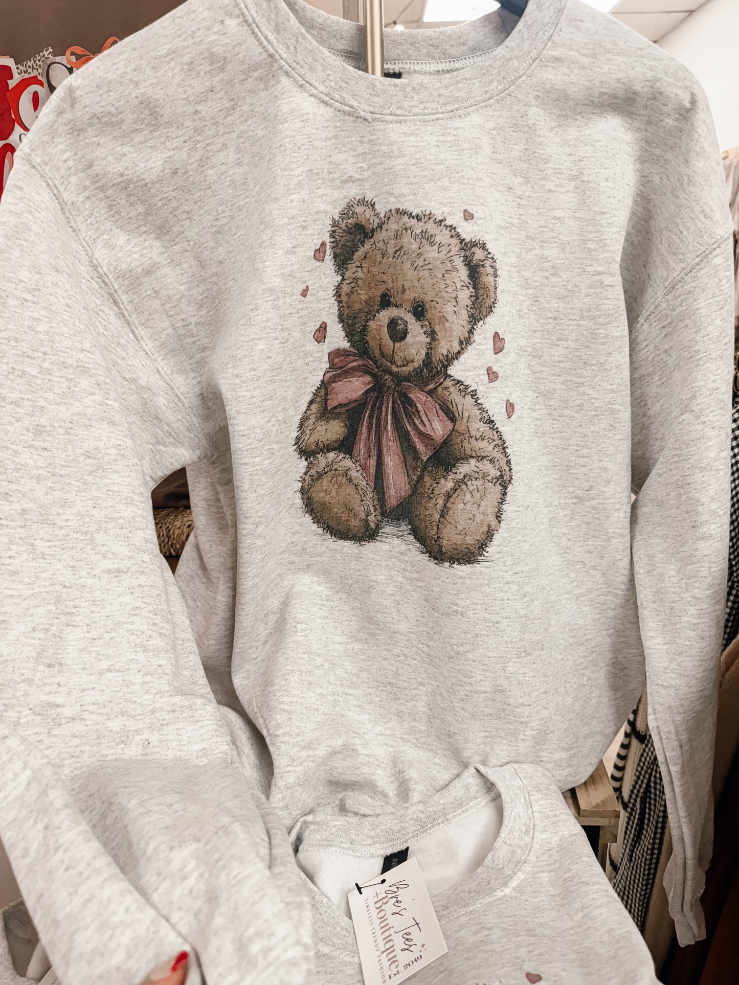 Teddy Hearts Crewneck