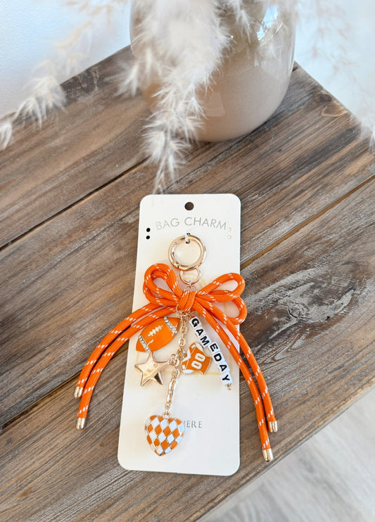 Football Game Day Bag Charm / Keychain
