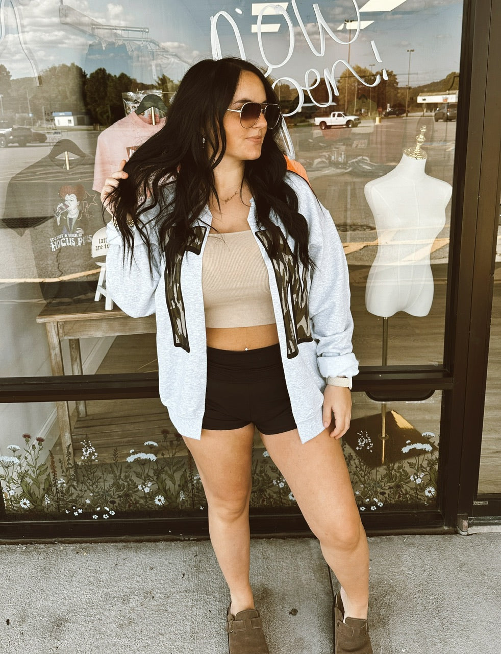 TN Camo Crewneck Cardigan