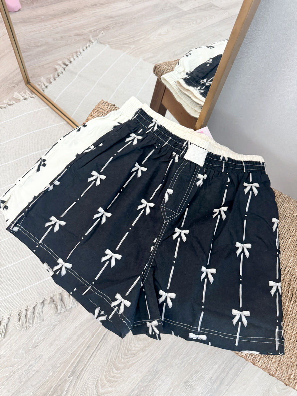 Bow Printed Boxer Shorts