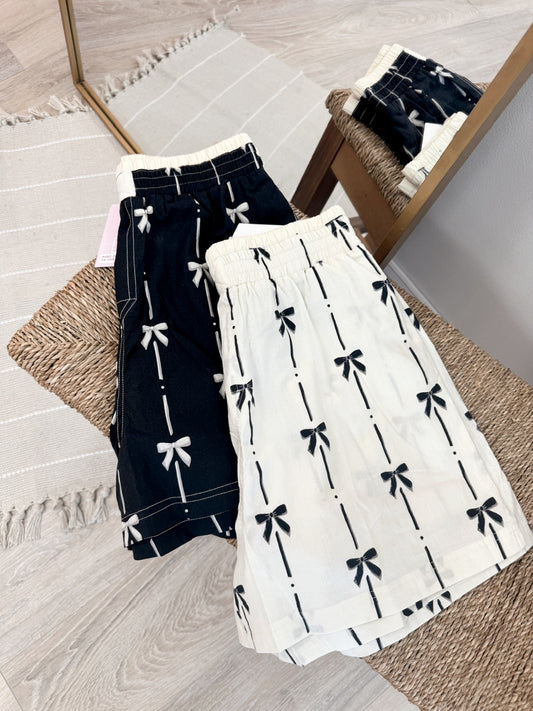 Bow Printed Boxer Shorts