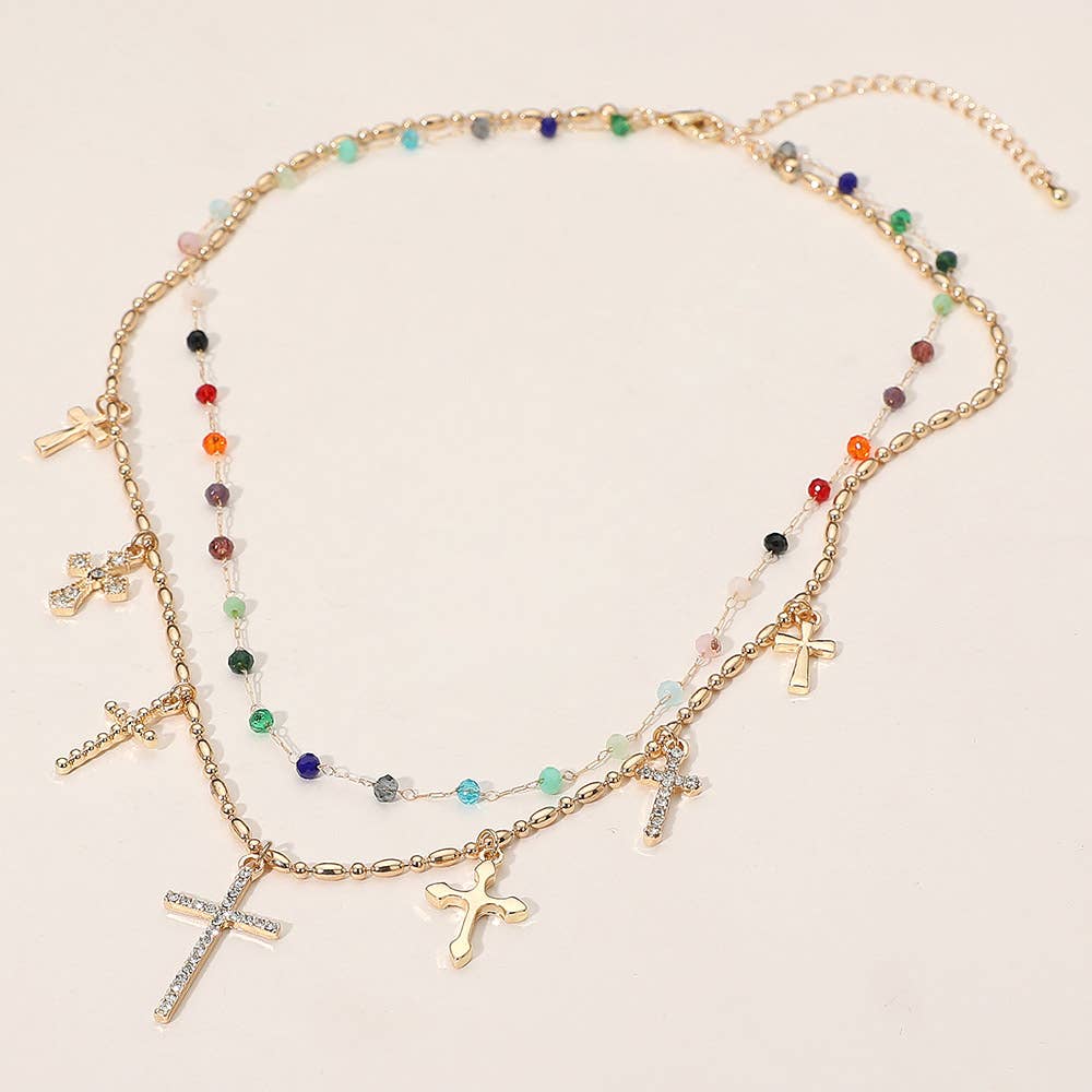 Layered Colorful Stacked Necklace