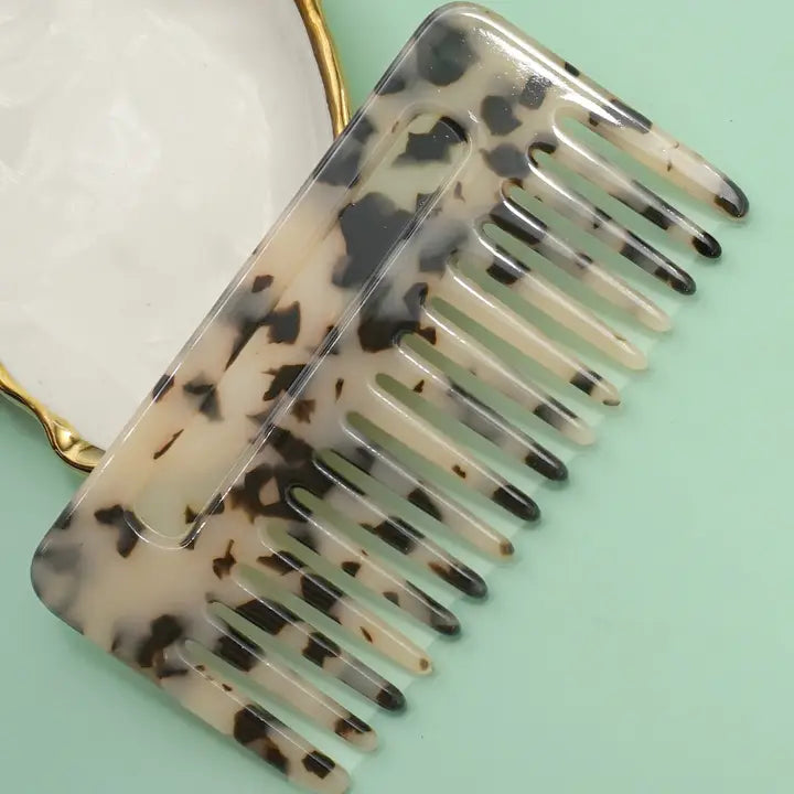 Classic Wide Tooth Acetate Comb