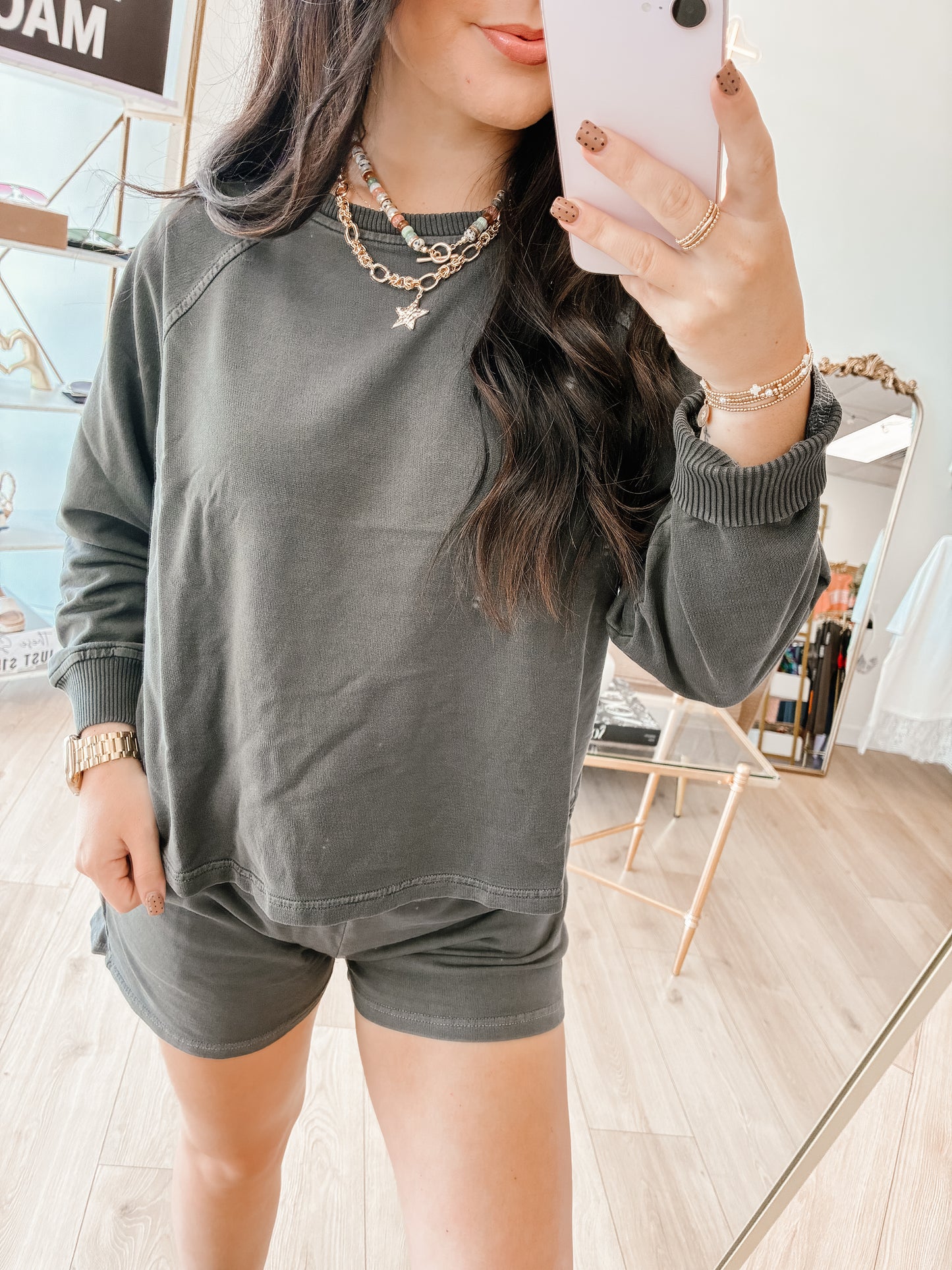 Pretty Pigment Short Set - Black