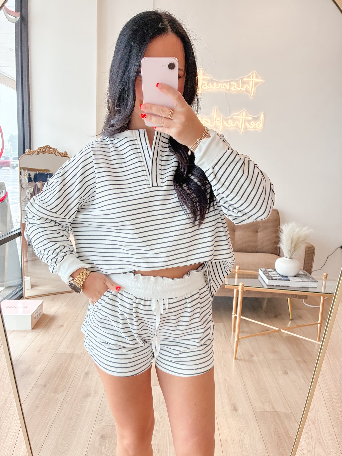 Cookies & Cream Short Set