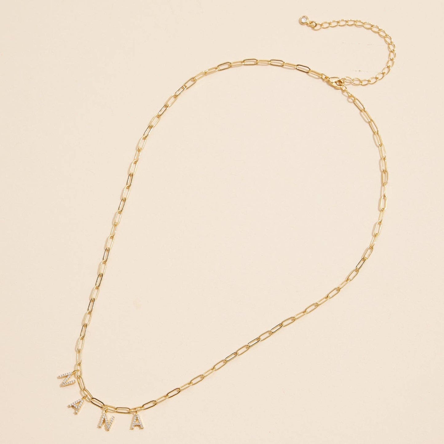Sparkling "NANA" Gold Necklace