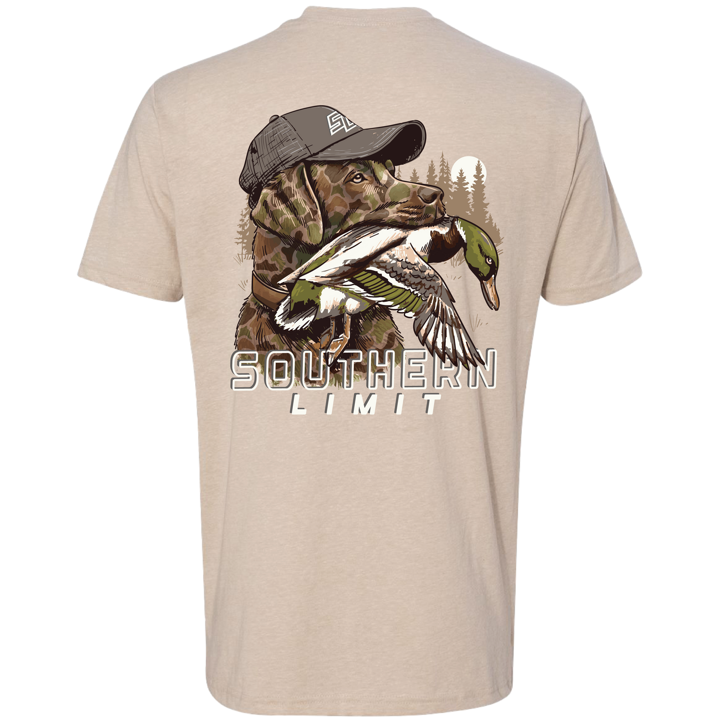 Southern Limit Camo Duck Dog - Cream