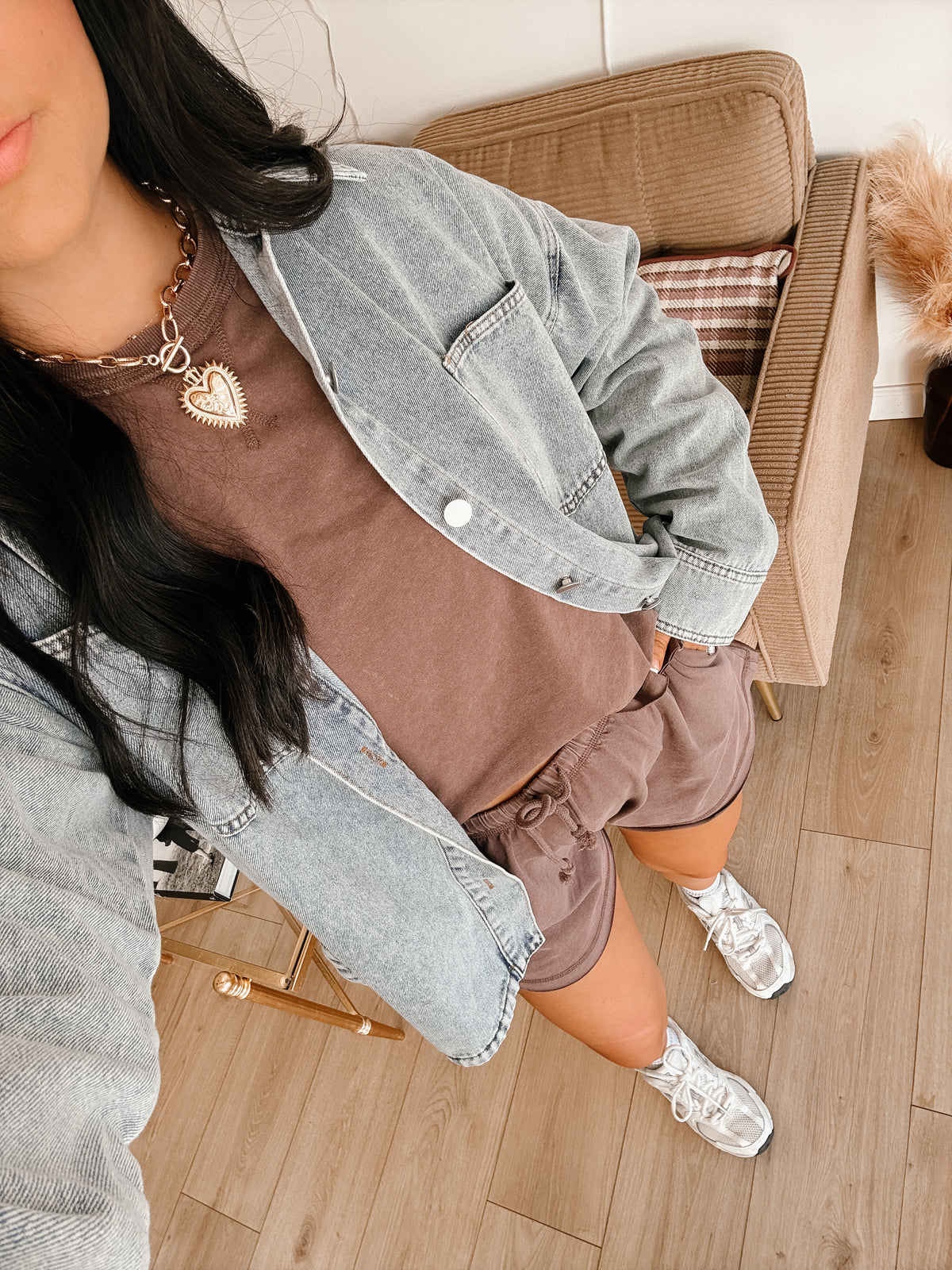 Staple Piece Short Set - Dk Brown