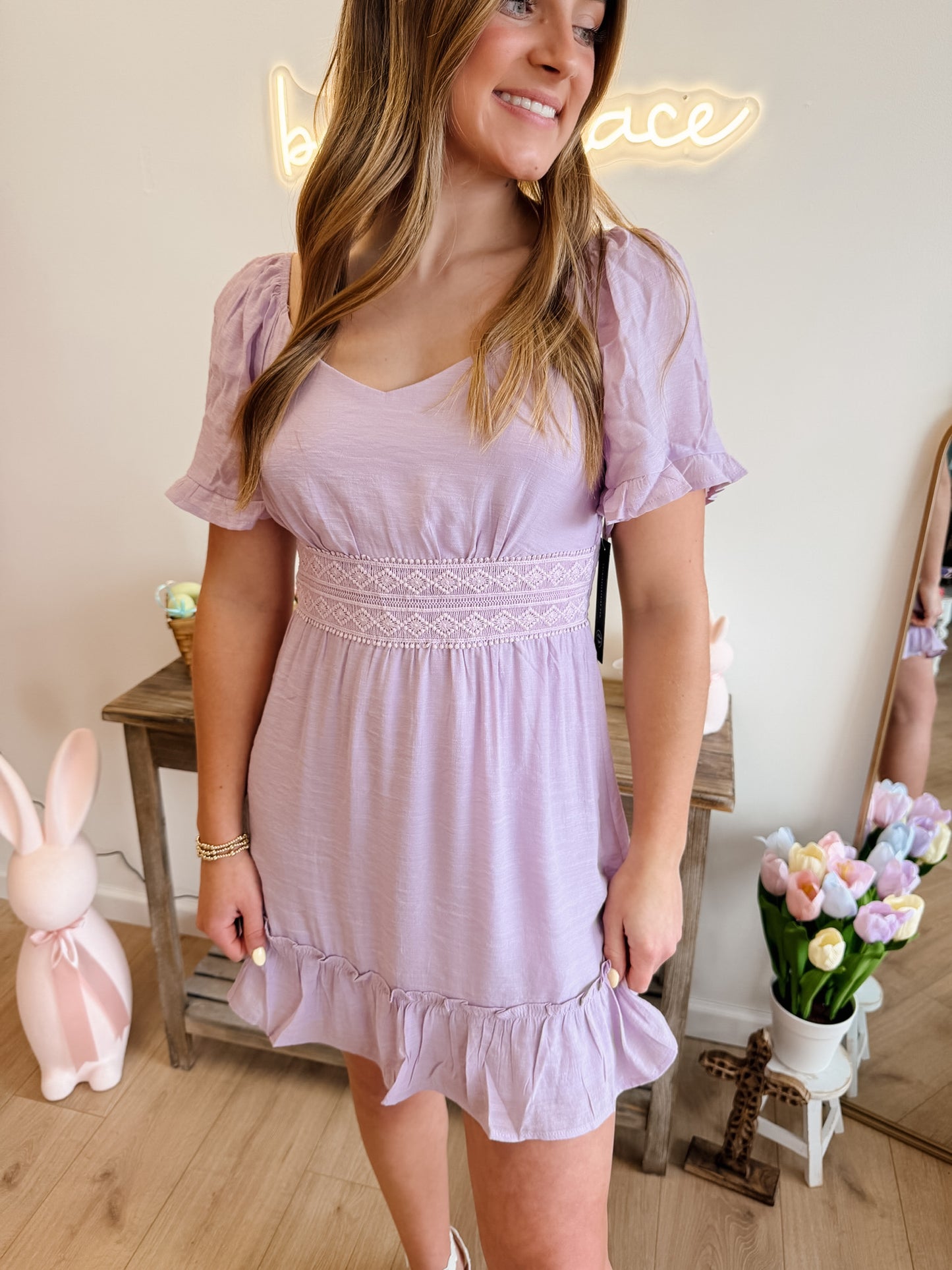 Mila Orchid Mini Dress