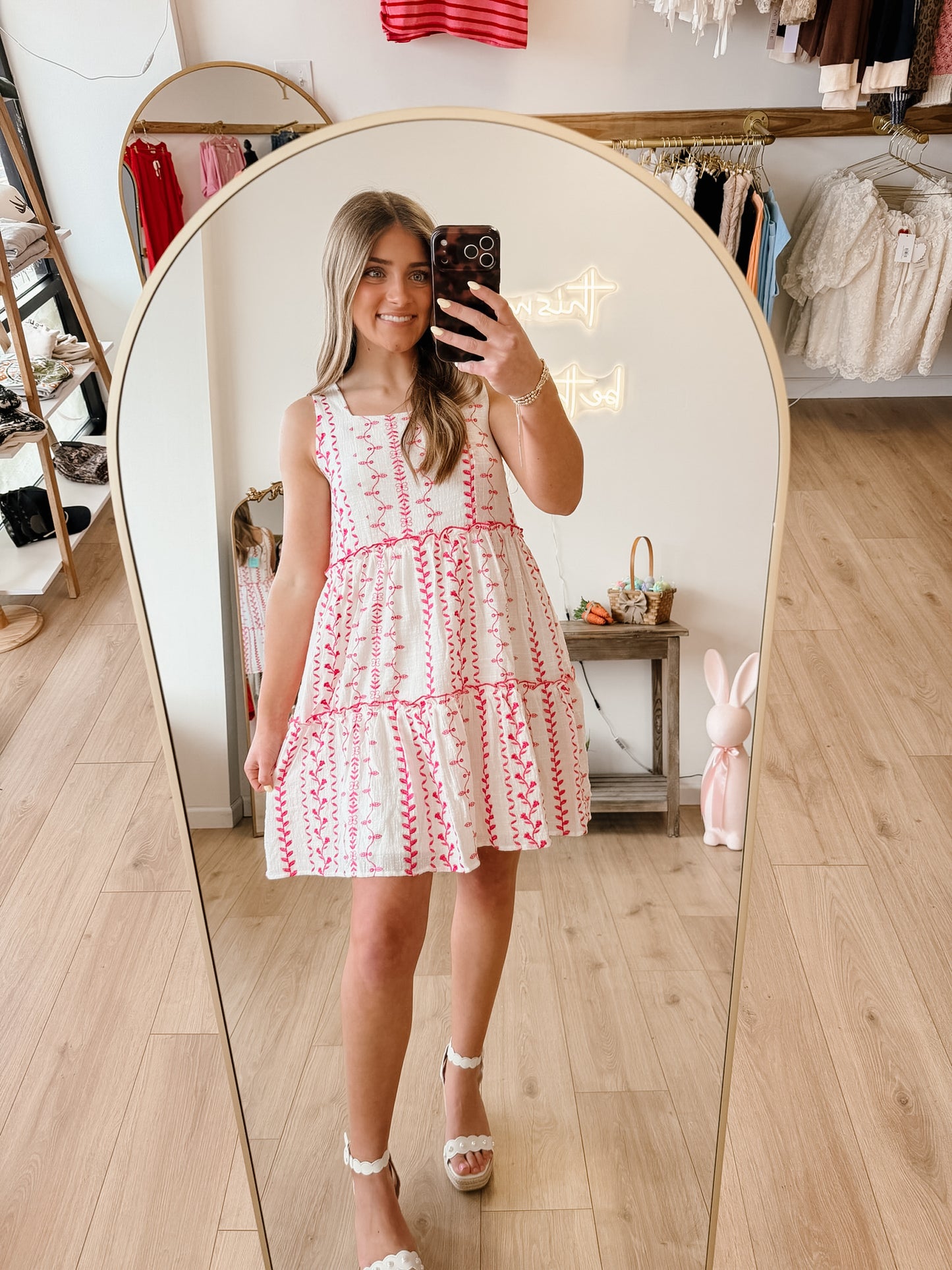 Emma Pink Mini Dress