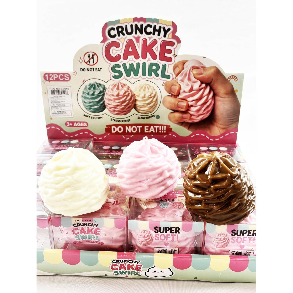 Scented Crunchy Cake Swirl Cream Squishy Toy