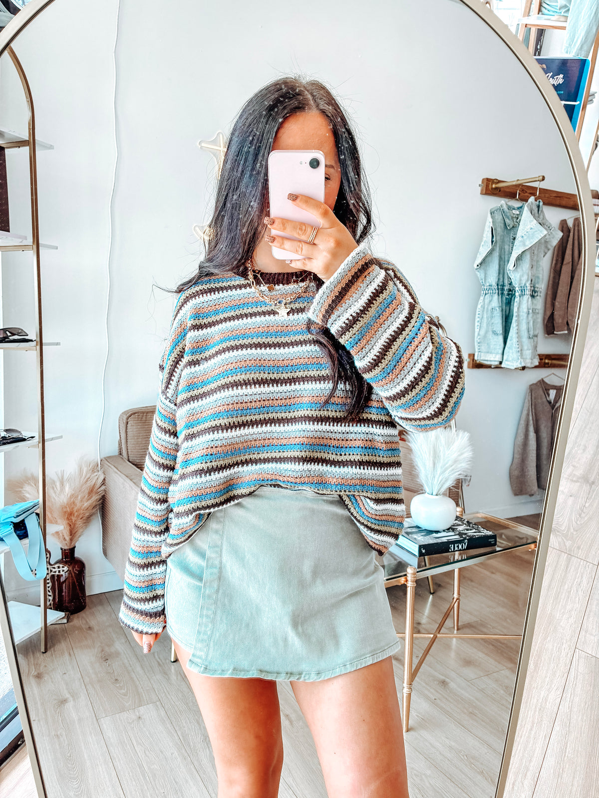 Win Me Over Stripe Sweater