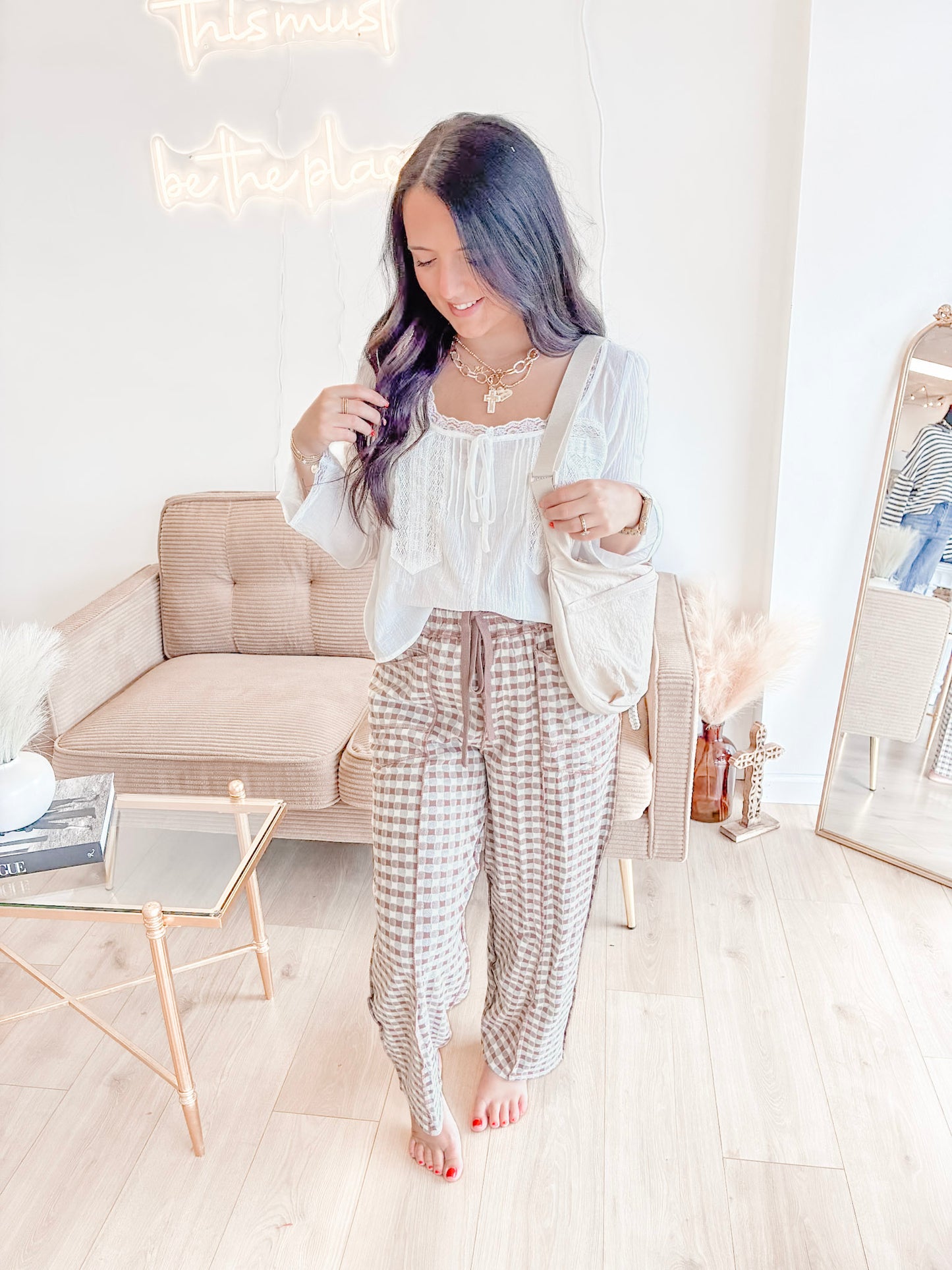 Lace Dreams Long Sleeve Blouse