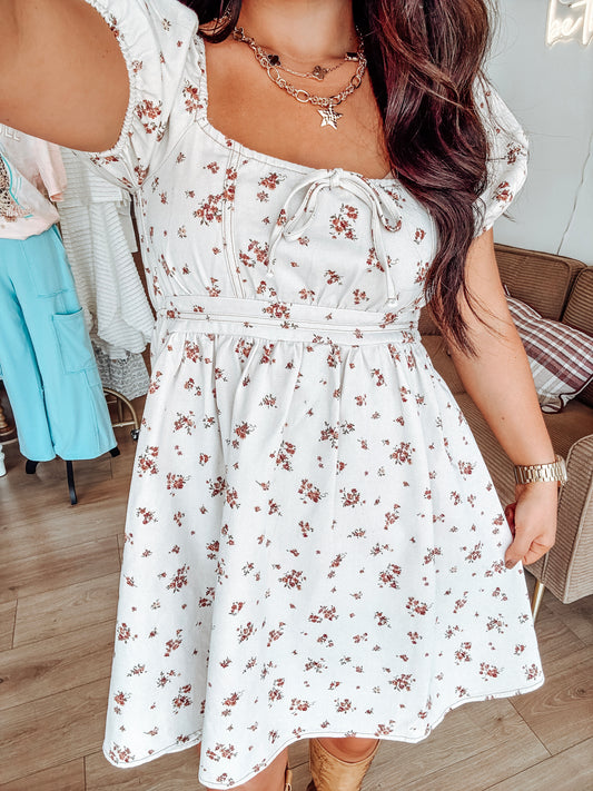 September Song Mini Dress - Oatmeal