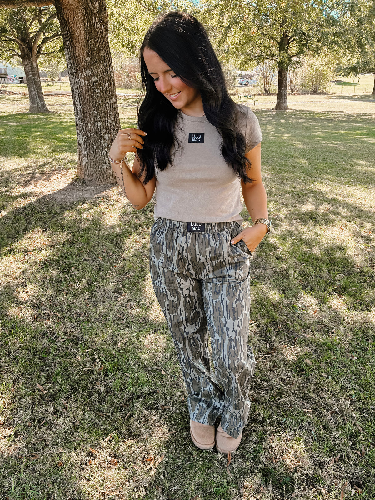 LULUMAC Baby Tee - Dk Taupe